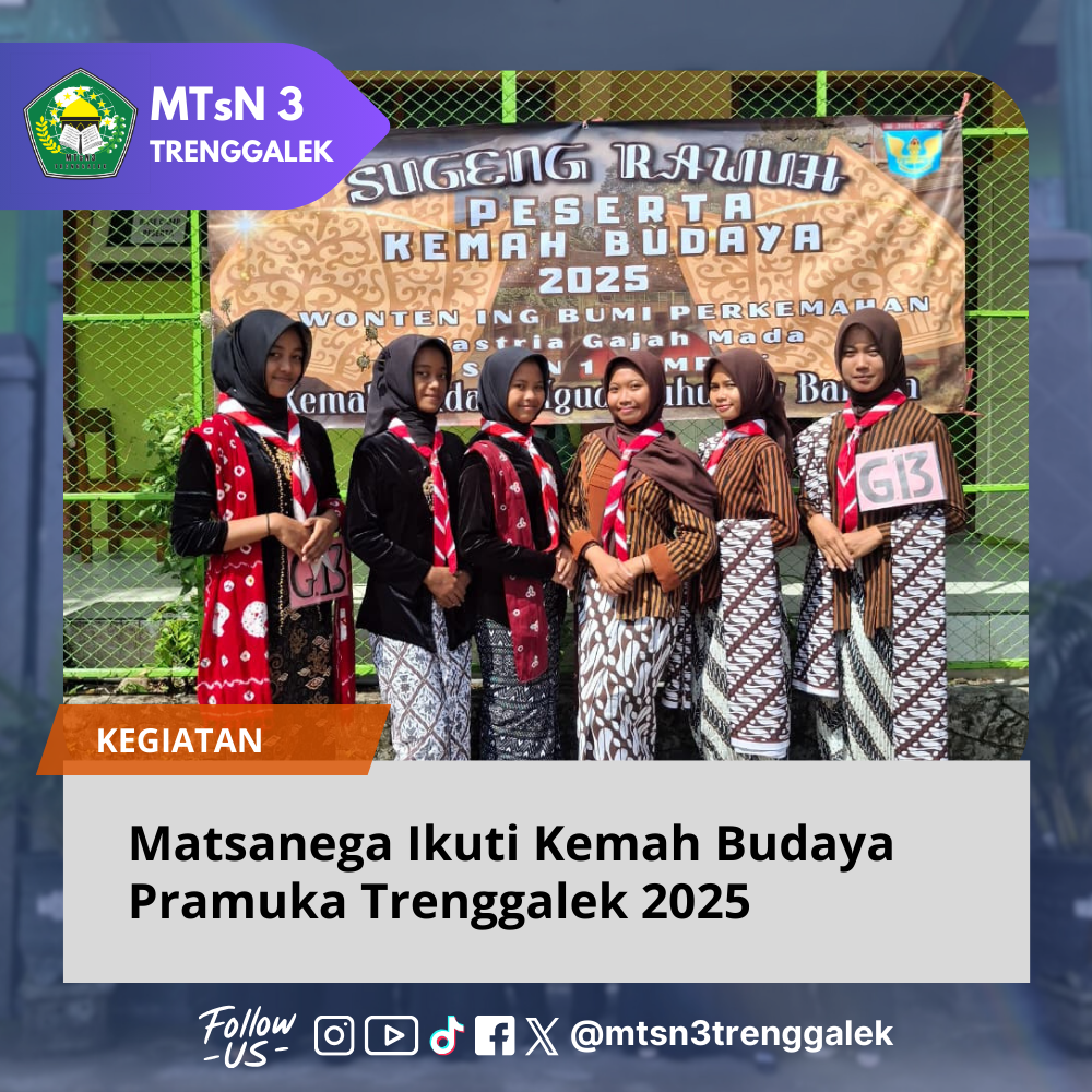 Matsanega Ikuti Kemah Budaya Pramuka Trenggalek 2025
